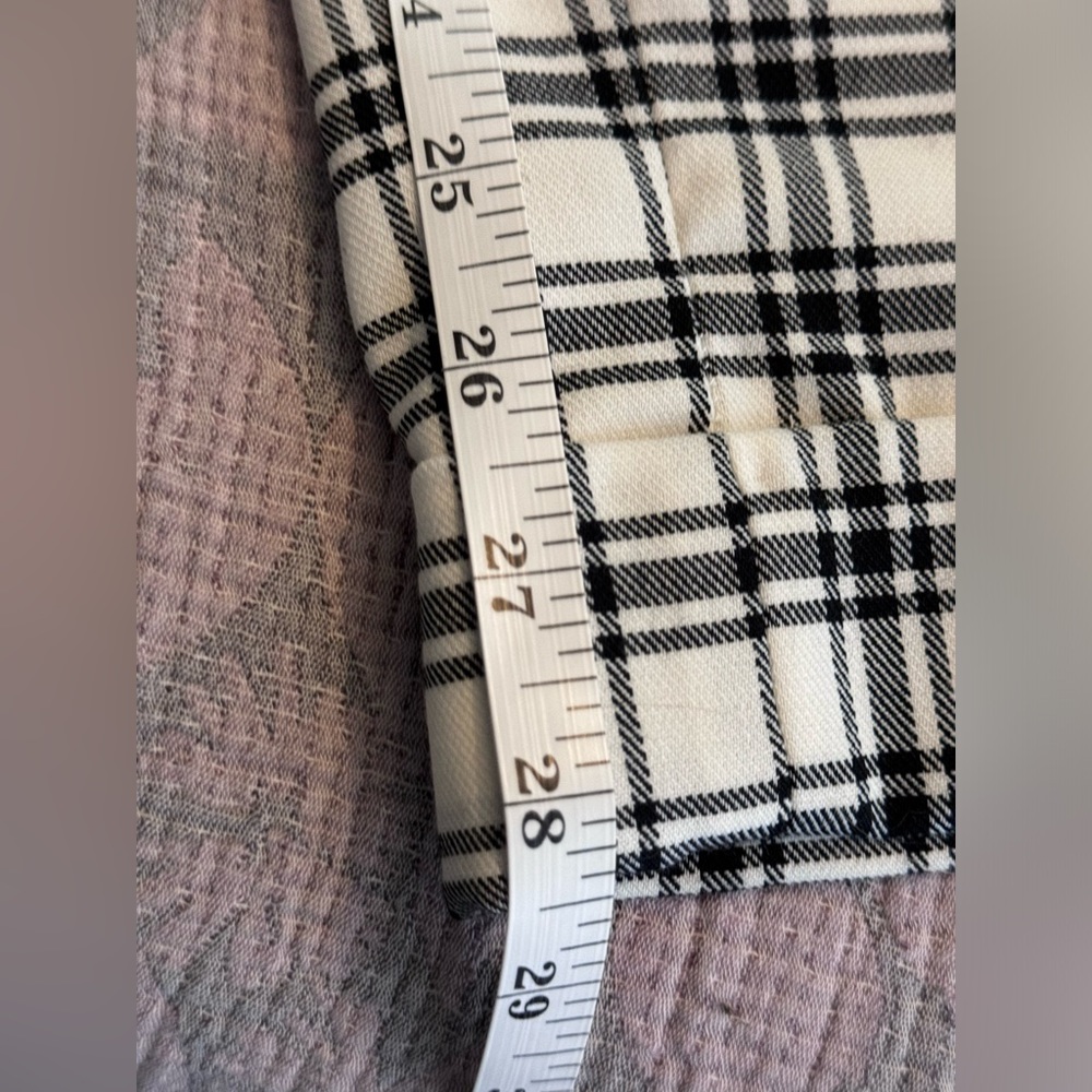 NWT JCrew Collection wide-leg essential pant in plaid Italian city wool blend - Picture 7 of 9